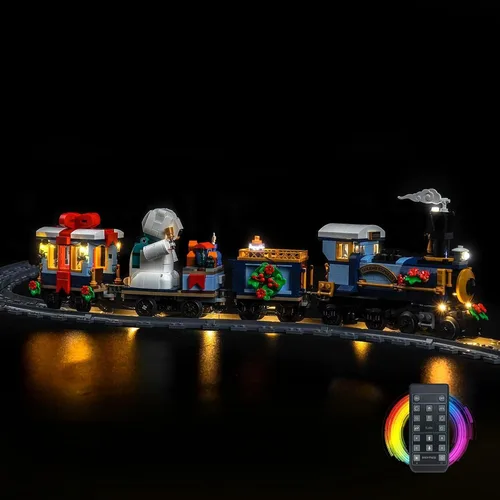 Vista 3 de LocoLee Kit de luces compatible con Lego 10361 Holiday Express Train - Sin modelo solo luz, accesorios de iluminación LED compatibles con Lego 10361