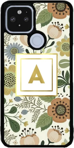 Vista 9 de Funda de goma negra personalizada con patrón de flores vintage compatible con Google Pixel 10, 10 Pro, 10 Pro XL, 9a, 9 Pro, Pixel 9, Pixel 9 Pro