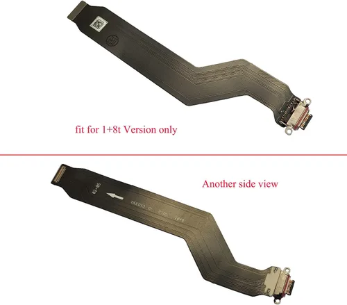 Vista 2 de One Plus 8t - Placa de puerto de carga USB-C de repuesto para Oneplus 8t 5G KB2001, KB2000, KB2003, KB2005 de 6.55 pulgadas (no para versión Plus)