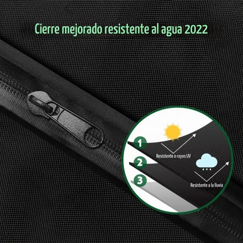 Vista 6 de Fundas de paraguas para sombrillas al aire libre, cubierta de sombrilla pequeña para sombrilla de mesa de 6 pies a 9 pies, impermeable, resistente