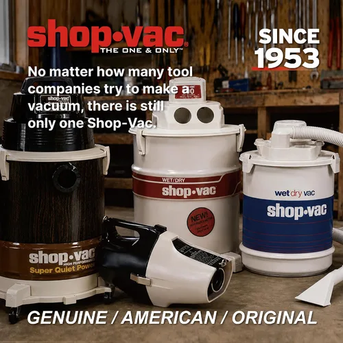 Vista 2 de Shop-Vac Aspiradora Inalámbrica Húmeda/Seca de 20V, 5 Galones, 4.7 CV Pico, Succión Fuerte de 10kPa y Soplador, Aspiradora de Taller Portátil