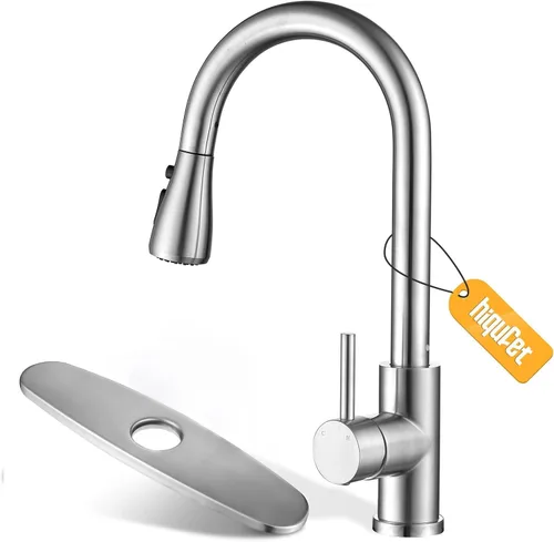 Vista 14 de Hiqufet Grifos de agua potable para fregadero de cocina, grifo de filtro de agua de acero inoxidable para ósmosis inversa o sistema de filtración