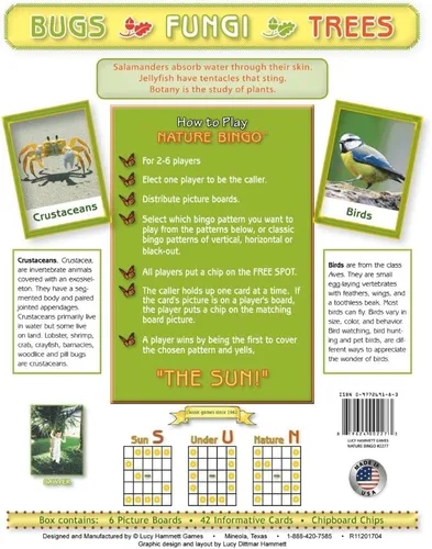 Vista 2 de Nature Bingo Juego educativo - Aprendizaje divertido para niños y familias con tableros de imágenes y tarjetas