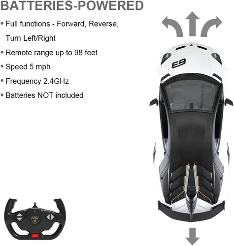 Vista 7 de RASTAR Coche de juguete Lamborghini 1:14 Lamborghini Aventador SVJ, modelo de control remoto, súper coche deportivo RC para carreras, para niños