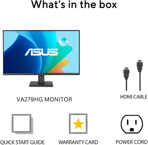 Vista 8 de ASUS VA279HG Monitor de juegos para el cuidado de los ojos de 27 pulgadas