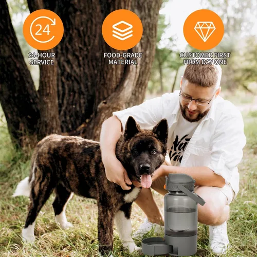 Vista 7 de Dispensador de agua portátil para perros de 50 onzas, dispensador de agua para perros para uso portátil, lo que permite una fácil hidratación