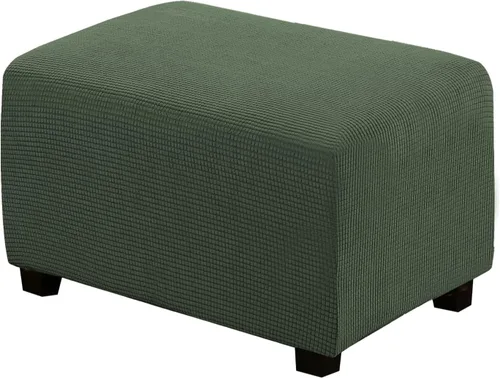 Vista 63 de H.VERSAILTEX Funda Deslizable para Otomana Rectangular Ajuste de Longitud 29"-34" Reposapiés Fundas Deslizables para Sofá Funda para Taburete