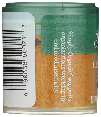 Vista 5 de Simply Organic, Cúrcuma Mini Molida, 0.53 oz