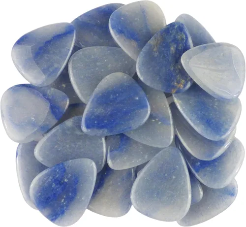 Vista 29 de Púa de Guitarra o Bajo de Piedra Amatista - Calibre Ultra Pesado de 3.0 mm - Forma 351 - Púa Exótica Artesanal de Gema Especial - 1 Paquete