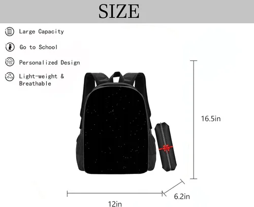 Vista 7 de FPWSO Mochila escolar de película de terror para niños y niñas, mochila de terror de Halloween, A1
