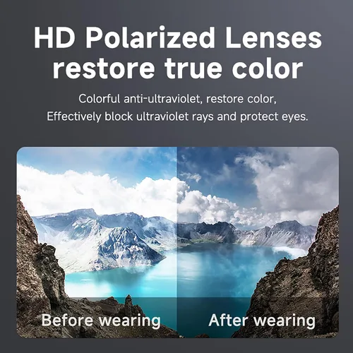 Vista 4 de SkyGenius Lentes inteligentes con altavoz Bluetooth, protección UV polarizada, lentes de sol Bluelight con control de voz para hombres y mujeres