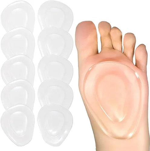Vista 8 de Almohadillas metatarsianas, almohadillas de gel para el antepié, insertos adhesivos para zapatos para tacones, planos, botas, tenis, ajuste