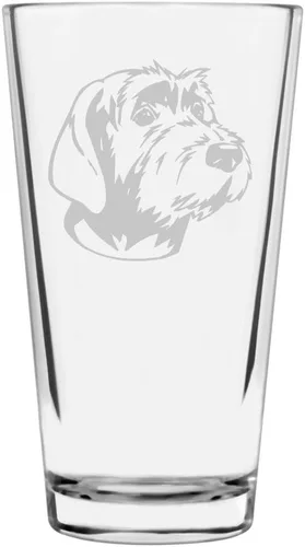 Vista 365 de Podenco Canario - Vaso de pinta de 16 onzas con temática de perro personalizado