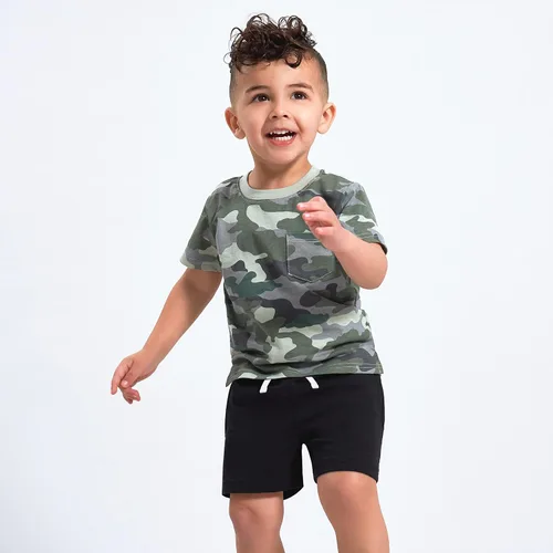 Vista 5 de Gerber Paquete de 3 pantalones cortos de punto sin cierre para bebé niño
