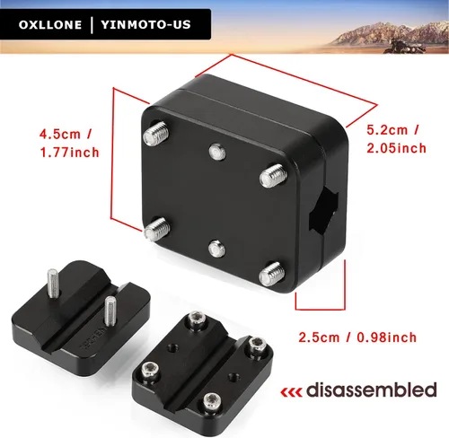 Vista 4 de Tenere 700 Navigator Holder 0.472 in/0.630 in GPS Soporte de teléfono móvil AMPS para R1200GS LC ADV R1250GS S1000XR CRF1000L F800GS (negro)