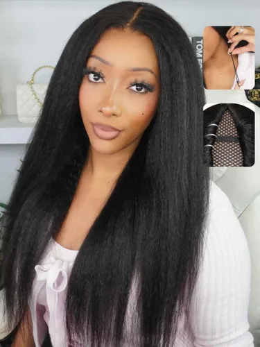 Vista 9 de Pelucas de cabello humano Bob de Beauty Forever, rubia con raíces marrones, parte lateral, corte recto, 7x5 encaje HD, adiós a los nudos, peluca Bob