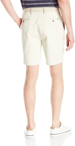 Vista 3 de Nautica Pantalones cortos de lona de algodón de ajuste moderno para hombre