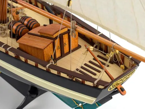 Vista 7 de Artesanía Latina - Kit de modelo de barco de madera - Goleta americana, Virginia - Modelo 22115, escala 1:41 - Modelos para montar - Nivel