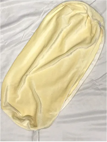Vista 2 de Jackson - Funda de almohada enrollable con cremallera (solo funda de almohada, no incluye la almohada) (terciopelo amarillo)