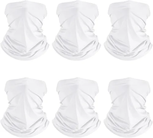 Vista 27 de Geyoga 6 piezas de protección UV para el verano, polaina de cuello refrescante, ropa para la cara, polaina para cuello, bufanda, protector solar