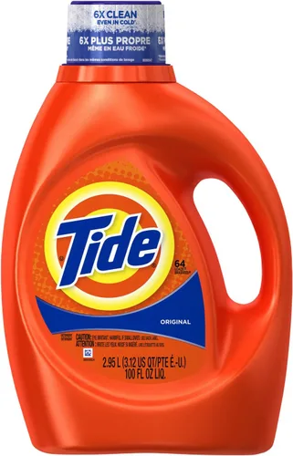 Vista 34 de Tide 13875CT Detergente líquido para ropa, original, botella de 25 onzas (caja de 6)