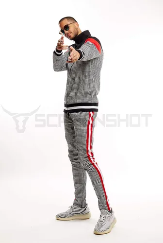 Vista 5 de SCREENSHOT - Pantalones deportivos para hombre, estilo hip hop, de alta calidad, ajustados, cómodos, atléticos, para entrenamiento, moda urbana