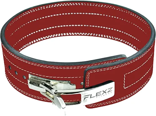 Vista 7 de Flexz Fitness Lever Weight Lifting Belt Leather - 10MM 13MM Powerlifting Gym Belts for Men & Women - Lower Back Support for Weightlifting Deadlifts