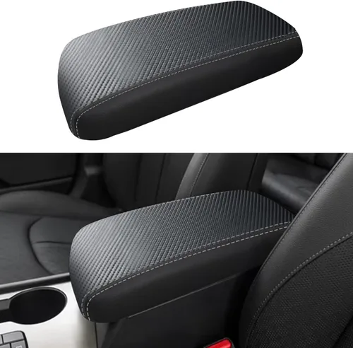 Vista 6 de Funda para reposabrazos de consola central de automóvil para Kia Optima 2016, 2017, 2018, 2019, 2020, de piel, antiarañazos, funda de asiento