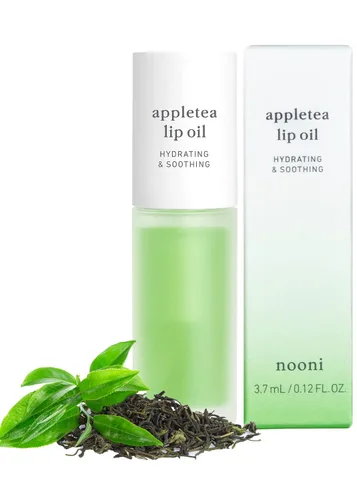 Vista 6 de NOONI Aceite labial vegano coreano, té de manzana, 0.12 onzas líquidas + aceite de labios coreano, Appletea, paquete de 0.12 onzas líquidas