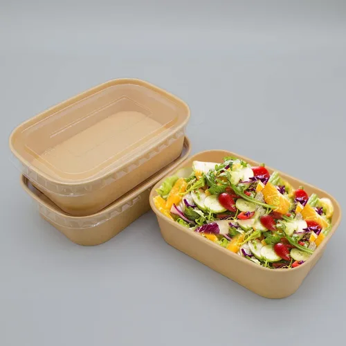 Vista 8 de Recipiente desechable de 17 onzas con tapas, 50 juegos de tazones de papel para acai compostables para fideos de sopa, aptos para microondas