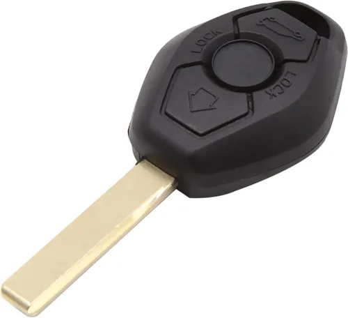 Vista 7 de X AUTOHAUX 2 unids 3 botones sin cortar insertar llavero caso control remoto carcasa carcasa reemplazo para BMW 1 3 5 6 7 Series E38 E39 E46 E60 E61