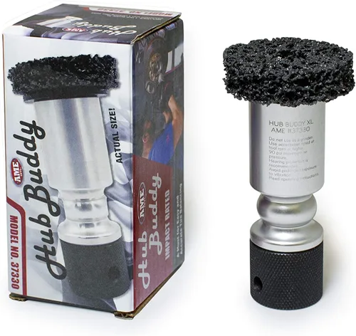 Vista 6 de AME INTL 37330 Hub Buddy Stud & Surface Cleaner Pad para llave de impacto de 1/2" – Herramienta de remoción de óxido y residuos