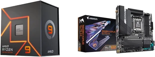 Vista 3 de AMD Ryzen 9 7900X + GIGABYTE B650 AORUS ELITE AX placa base