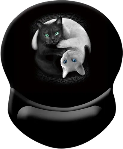 Vista 19 de Alfombrilla de mouse ergonómica con soporte, reposamuñecas para aliviar el dolor, base de poliuretano antideslizante para el hogar, oficina, Luna