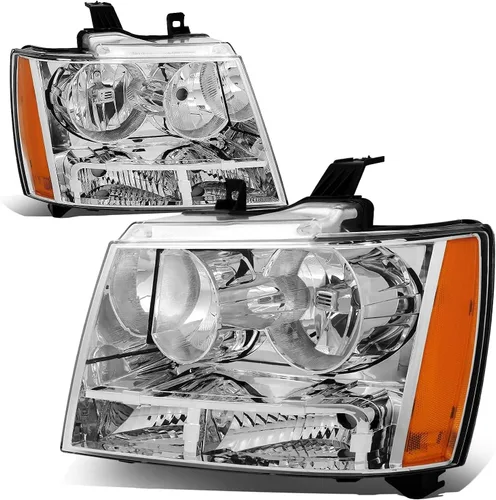 Vista 9 de Auto Dynasty - Juego de faros delanteros LED DRL compatible con 2007-2014 Chevy Tahoe Suburban Avalanche, lámparas de proyector para lado