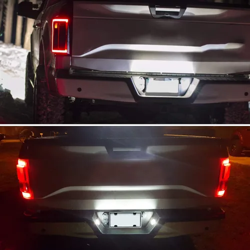 Vista 6 de NDRUSH - Lámpara LED para placa de matrícula compatible con Ford F150 2015 a 2020, 2017 2018 2019 2020 F150 Raptor, 6000K blanco, paquete de 2