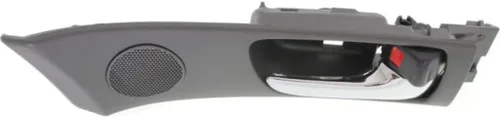 Vista 2 de Para Lexus ES300 2002 2003 Manija de puerta interior delantera, lado del pasajero, bisel negro con palanca cromada Con botón de bloqueo de puerta