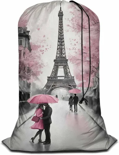 Vista 20 de Swono Bolsa grande de ropa sucia de alpaca para cesta de lavandería, diseño de llamas de dibujos animados, animales lindos, lavable a máquina