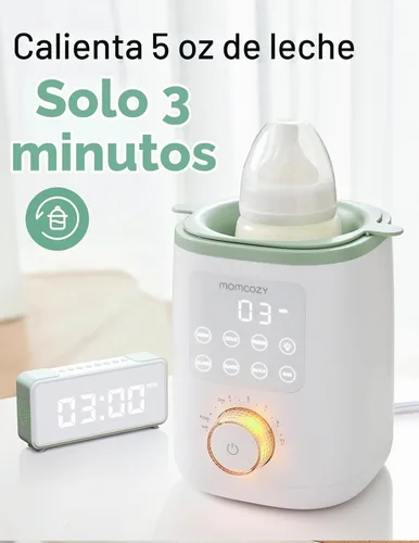 Vista 3 de Momcozy Nutri - Calentador de botellas y kit de cepillo para botellas Momcozy verde