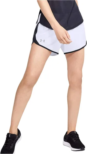 Vista 32 de Under Armour Women's Fly by 2.0 Running Shorts (027) negro / azul glaciar / reflectante