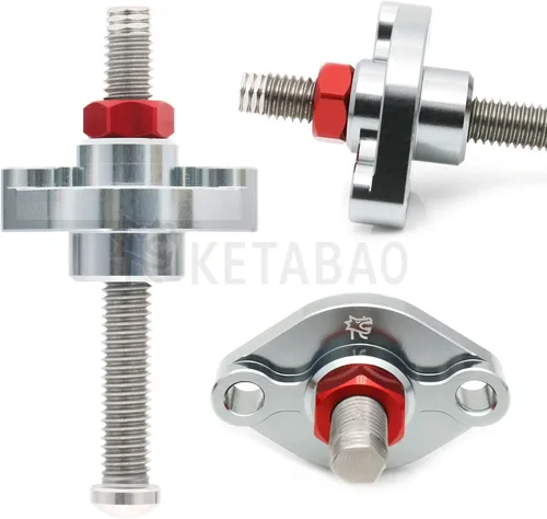 Vista 3 de KETABAO CCT Tensor de cadena manual ajustable compatible con ZX600 1985-1997 1992 1993 1994 1995 1996 (Titanio)