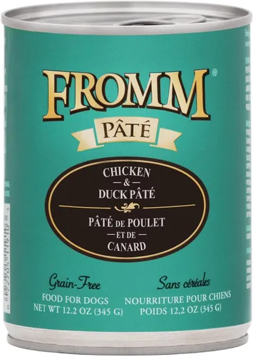 Vista 17 de Fromm Comida para perros con paté de carne de res y cebada - Comida húmeda prémium para perros - Receta de carne de res - Caja de 12 latas