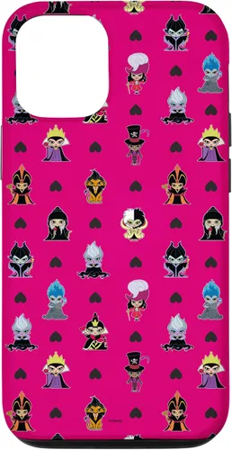 Vista 26 de iPhone 16 Disney Villains Anti-Love Cute Black Heart Valentine’s Day Case