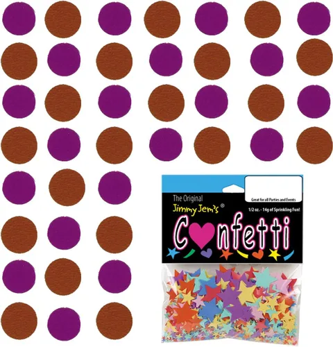 Vista 109 de Confetti Circle 1/4" Negro, Azul Marino Combo - 2 bolsas de media onza (1 oz) (8550/9971)