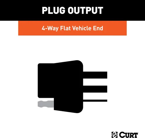 Vista 5 de CURT 56159 Arnés de cableado de remolque personalizado de 4 pines para el lado del vehículo, se adapta a Land Rover Evoque seleccionado