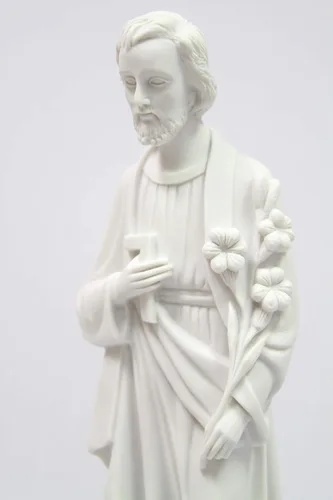Vista 5 de Vittoria Collection Figura de escultura de estatua de San José de 19 pulgadas, fabricada en Italia, para interiores y exteriores