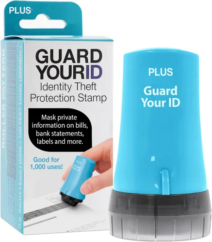 Vista 24 de Guard Your ID Advanced 2.0 Rodillos de goma para robo de identidad, borrador de dirección y prevención de seguridad (Paquete regular de 3, negro)