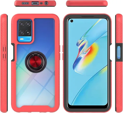 Vista 111 de Funda compatible con Xiaomi Poco X3 NFC, compatible con Xiaomi Poco X3 Pro/Poco X3 Ring Stand 3 en 1, color negro
