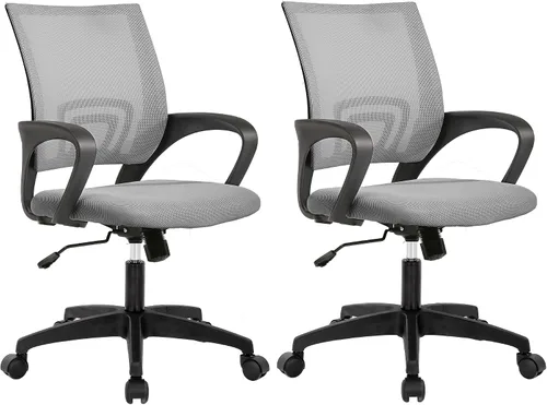 Vista 19 de PayLessHere Silla de oficina en casa, silla de escritorio para computadora, silla ergonómica ajustable, soporte lumbar, reposabrazos ejecutiva