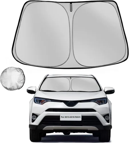 Vista 13 de [Usado] Parasol para parabrisas Che-vrolet/Chevy Silverado 1999-2006 plegable para ventana delantera de automóvil, bloquea los rayos UV y el calor
